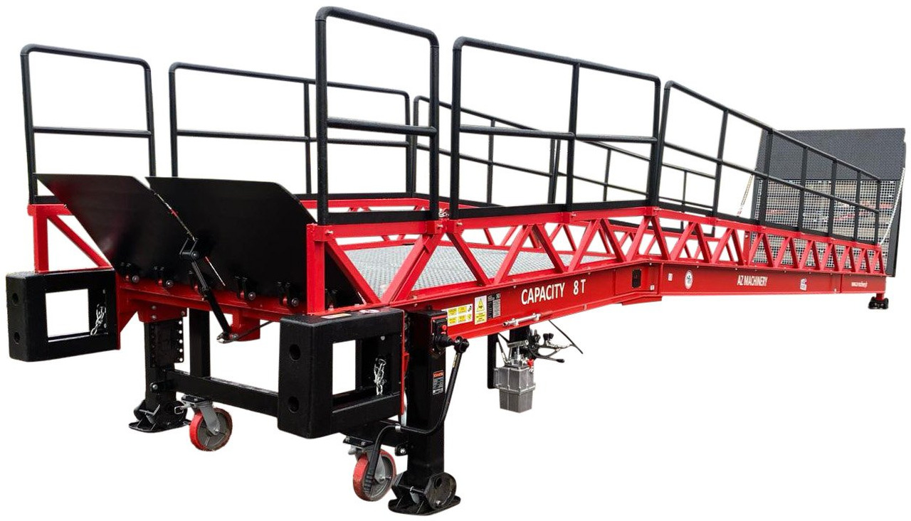 Loading Ramp with with hydraulic folding bridge - AZ RAMP - STAR-OTC- 8T. 8 ton capacity - Laadbrug: afbeelding 1 Loading Ramp with with hydraulic folding bridge - AZ RAMP - STAR-OTC- 8T. 8 ton capacity - Laadbrug: afbeelding 1
