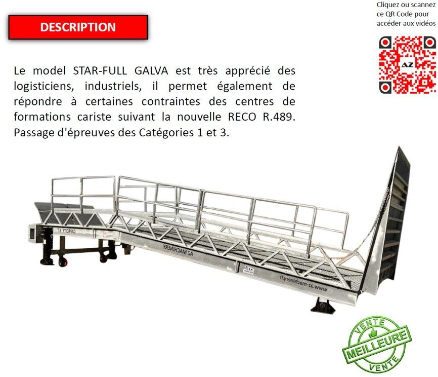 Nieuw Laadbrug Loading Ramp with with hydraulic tilting bridge -  AZ RAMP - STAR- 12T FULL GALVA: afbeelding 10