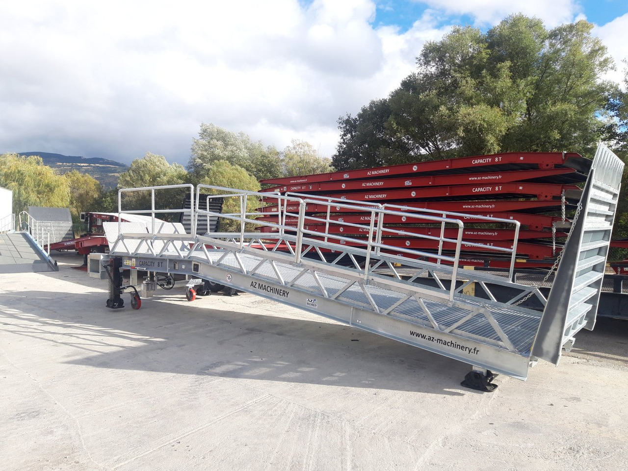 Nieuw Laadbrug Loading Ramp with with hydraulic tilting bridge -  AZ RAMP - STAR- 12T FULL GALVA: afbeelding 8