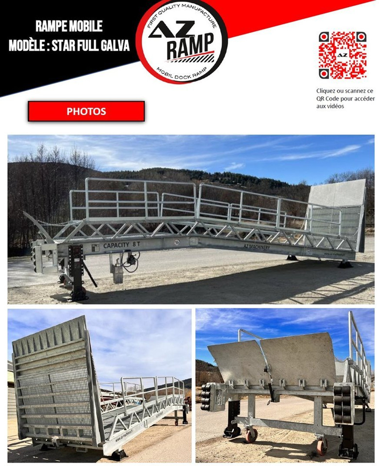 Nieuw Laadbrug Loading Ramp with with hydraulic tilting bridge -  AZ RAMP - STAR- 12T FULL GALVA: afbeelding 12
