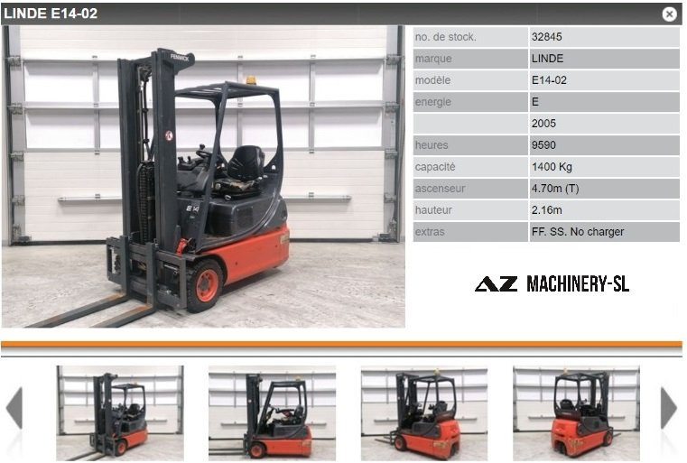 Used Forklift FENWICK LINDE E14-02 - Heftruck: afbeelding 1 Used Forklift FENWICK LINDE E14-02 - Heftruck: afbeelding 1