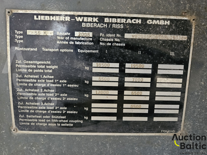 Torenkraan Liebherr 56K: afbeelding 14