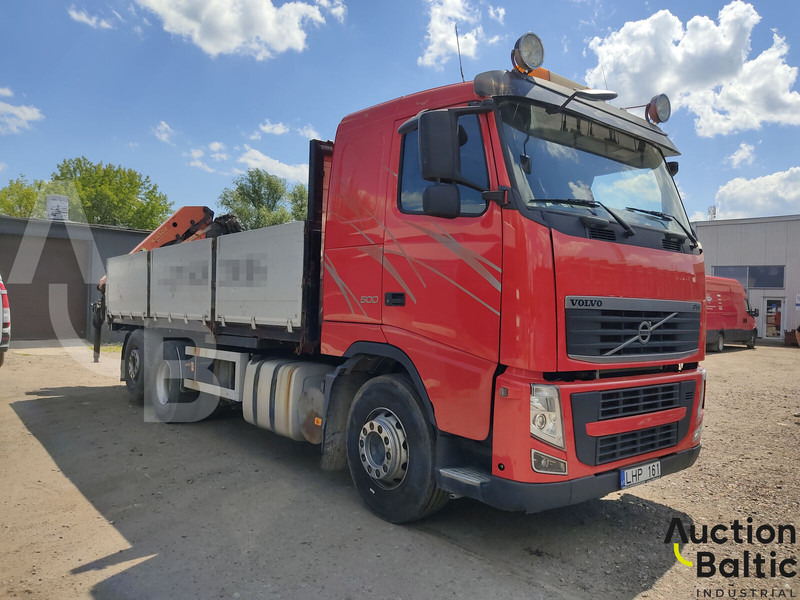 Volvo FH500 - Vrachtwagen met open laadbak, Kraanwagen: afbeelding 1 Volvo FH500 - Vrachtwagen met open laadbak, Kraanwagen: afbeelding 1
