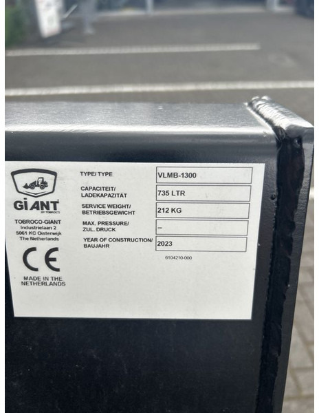 Tobroco Volumebak 130 cm Giant aanspan - Bak voor Bouwmachine: afbeelding 5 Tobroco Volumebak 130 cm Giant aanspan - Bak voor Bouwmachine: afbeelding 5