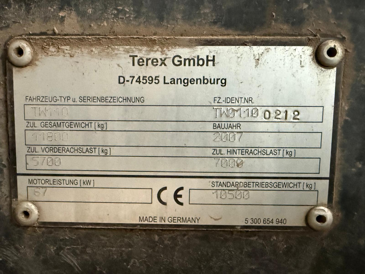 Mobiele graafmachine Terex TW 110 Mobil-Excavator: afbeelding 11