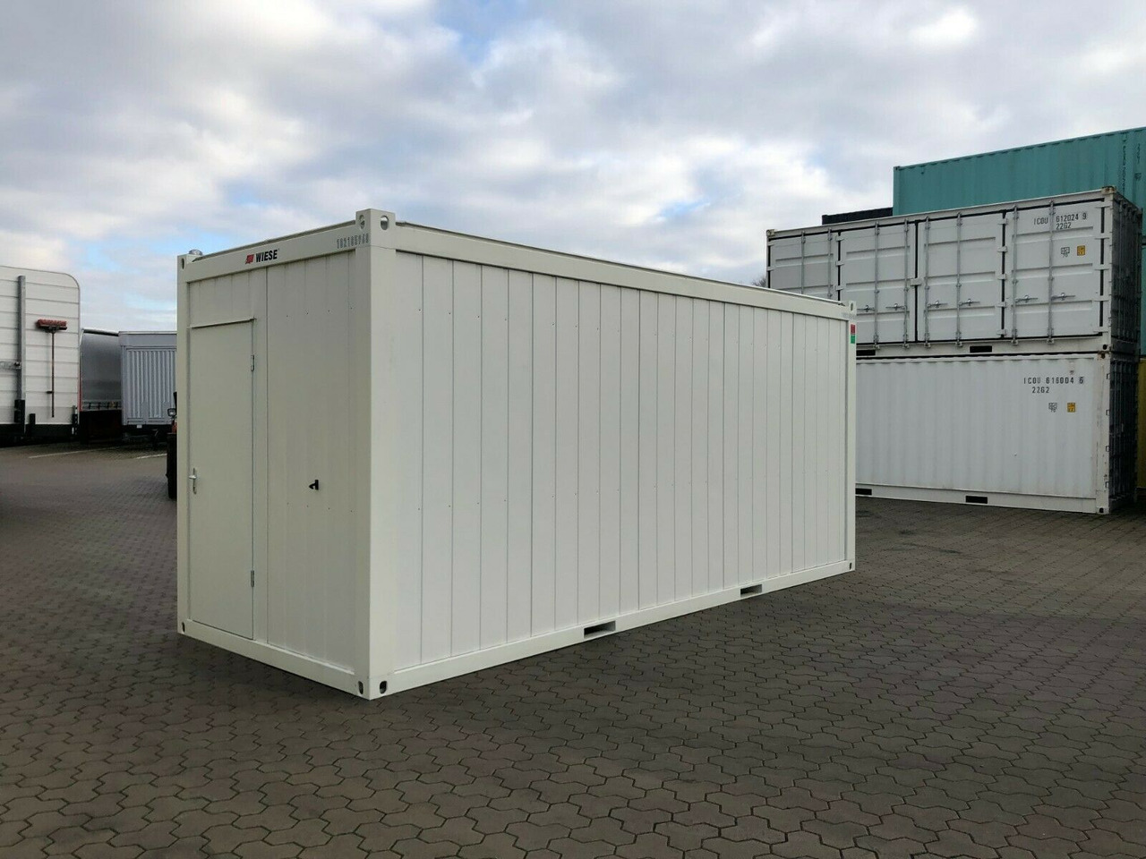20ft Bürocontainer Wohncont.Mannschaftscontainer - Containertransporter/ Wissellaadbak oplegger: afbeelding 2 20ft Bürocontainer Wohncont.Mannschaftscontainer - Containertransporter/ Wissellaadbak oplegger: afbeelding 2