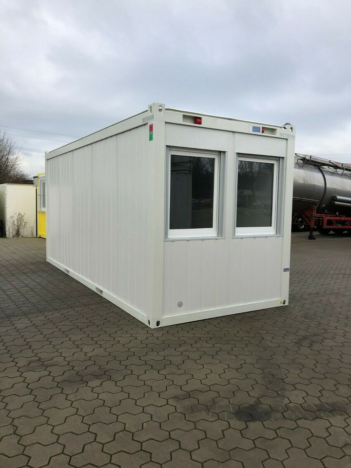 20ft Bürocontainer Wohncont.Mannschaftscontainer - Containertransporter/ Wissellaadbak oplegger: afbeelding 1 20ft Bürocontainer Wohncont.Mannschaftscontainer - Containertransporter/ Wissellaadbak oplegger: afbeelding 1
