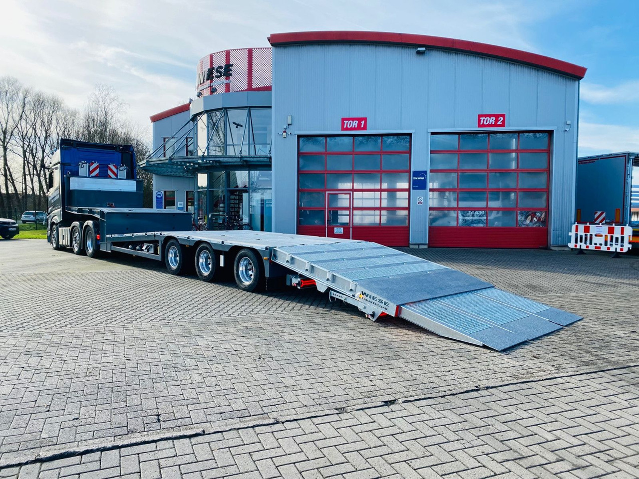 Gabelstapler/Arbeitsbühnentransporter Klapprampe - Dieplader oplegger: afbeelding 5 Gabelstapler/Arbeitsbühnentransporter Klapprampe - Dieplader oplegger: afbeelding 5