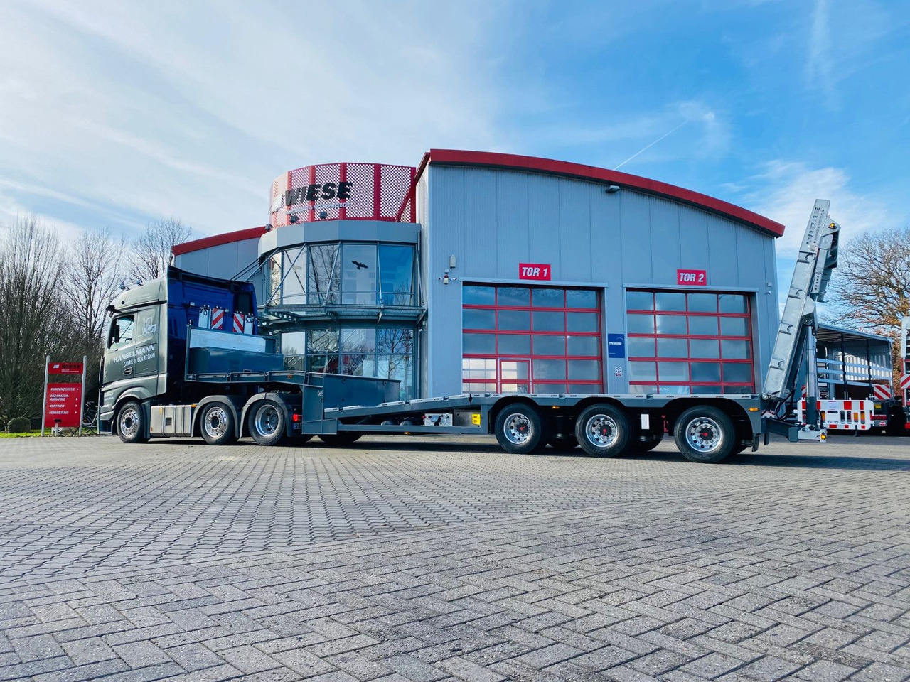 Gabelstapler/Arbeitsbühnentransporter Klapprampe - Dieplader oplegger: afbeelding 3 Gabelstapler/Arbeitsbühnentransporter Klapprampe - Dieplader oplegger: afbeelding 3