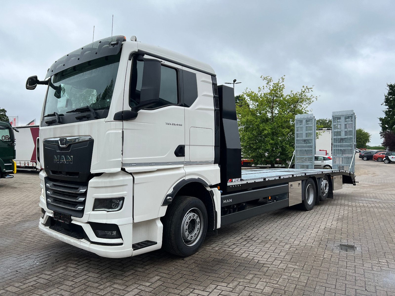 MAN Baumaschinen- Arbeitsbühnentransporter Rampen - Bergingsvoertuig: afbeelding 5 MAN Baumaschinen- Arbeitsbühnentransporter Rampen - Bergingsvoertuig: afbeelding 5