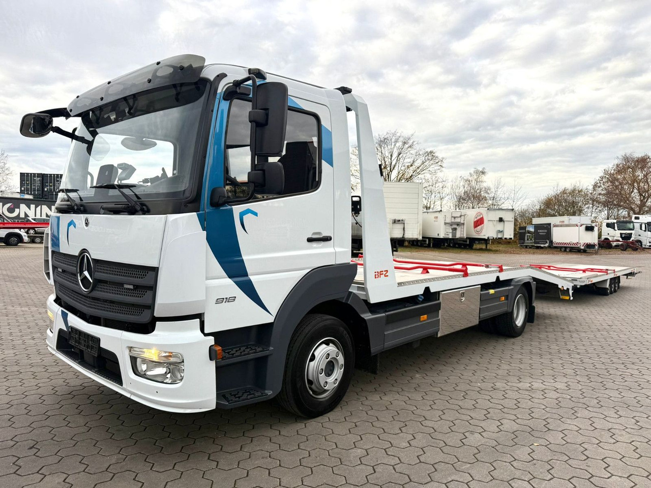 Mercedes-Benz Atego 918L Autotransporter mit BFZ Anhänger - Autovrachtwagen vrachtwagen: afbeelding 3 Mercedes-Benz Atego 918L Autotransporter mit BFZ Anhänger - Autovrachtwagen vrachtwagen: afbeelding 3