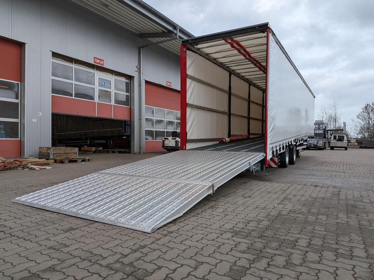 Wiese Gabelstaplertransporter mit Rampe - Dieplader oplegger: afbeelding 3 Wiese Gabelstaplertransporter mit Rampe - Dieplader oplegger: afbeelding 3