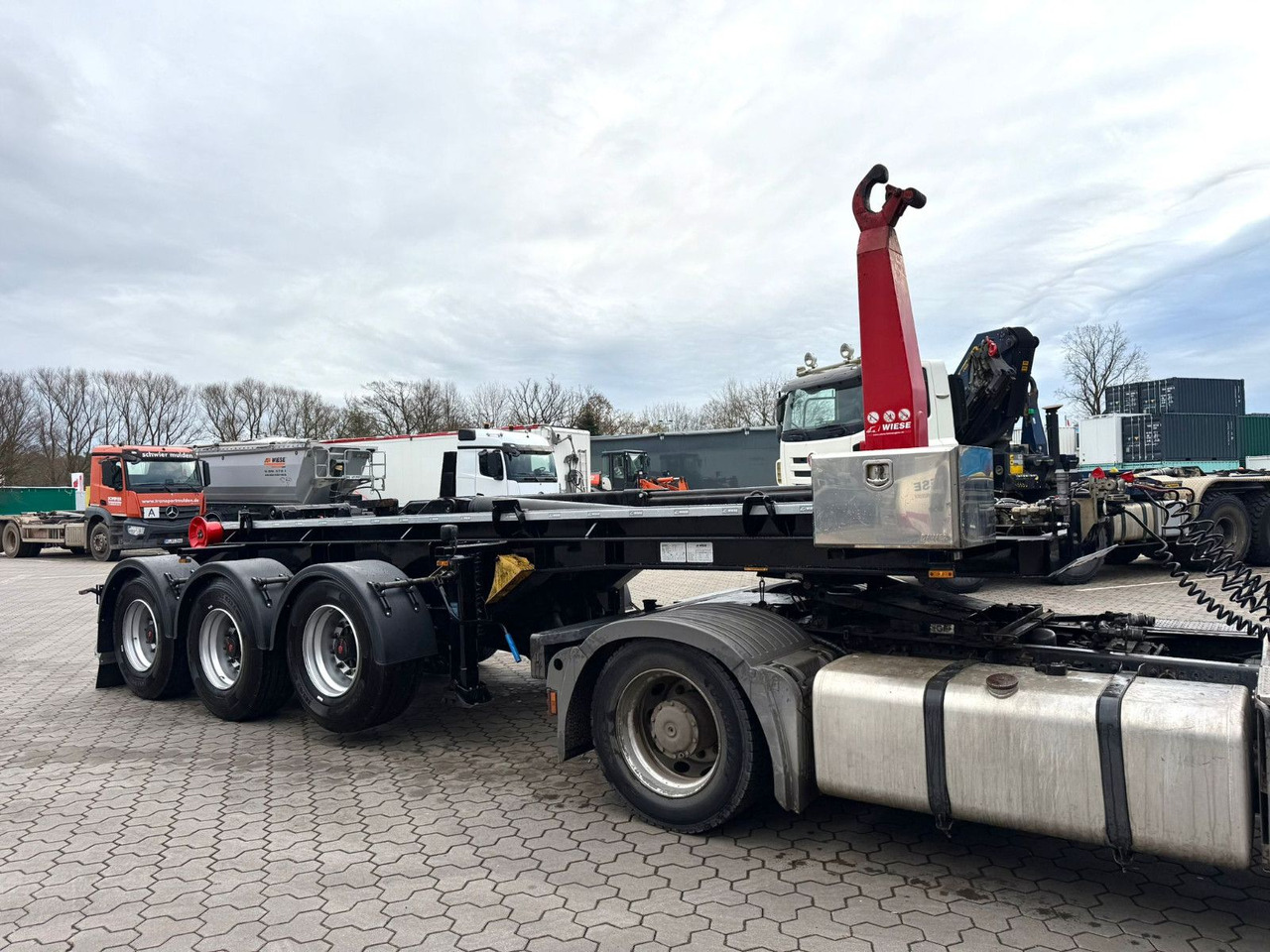 Wiese SA 3 - 36 AK 30 Abrollkipper neu lackiert - Containertransporter/ Wissellaadbak oplegger: afbeelding 3 Wiese SA 3 - 36 AK 30 Abrollkipper neu lackiert - Containertransporter/ Wissellaadbak oplegger: afbeelding 3