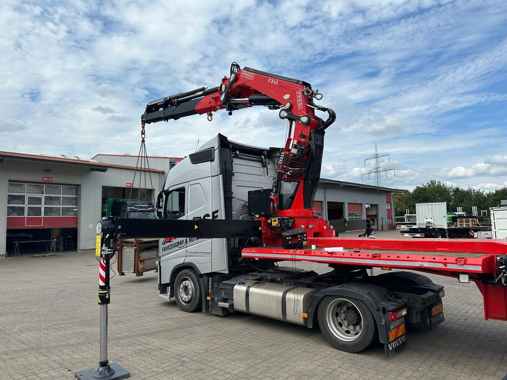 Wiese Stufensattel Tieflader mit Kran Fassi F545 - Dieplader oplegger: afbeelding 3 Wiese Stufensattel Tieflader mit Kran Fassi F545 - Dieplader oplegger: afbeelding 3