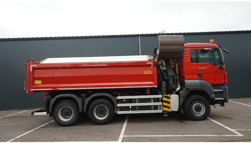MAN TGS 28.400 6X6 2 SIDE TIPPER WITH HMF 1643 CRANE 376.400KM - Kraanwagen: afbeelding 5 MAN TGS 28.400 6X6 2 SIDE TIPPER WITH HMF 1643 CRANE 376.400KM - Kraanwagen: afbeelding 5
