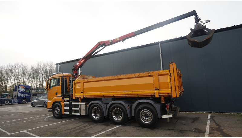 MAN TGS 35.440 8X4 2 SIDE TIPPER WITH HMF Z 1943 CRANE 415.000KM - Kraanwagen: afbeelding 4 MAN TGS 35.440 8X4 2 SIDE TIPPER WITH HMF Z 1943 CRANE 415.000KM - Kraanwagen: afbeelding 4