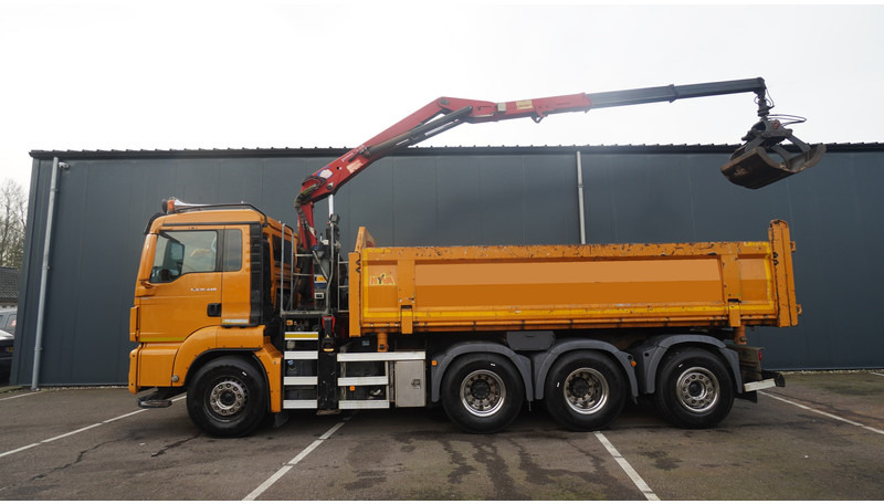 MAN TGS 35.440 8X4 2 SIDE TIPPER WITH HMF Z 1943 CRANE 415.000KM - Kraanwagen: afbeelding 2 MAN TGS 35.440 8X4 2 SIDE TIPPER WITH HMF Z 1943 CRANE 415.000KM - Kraanwagen: afbeelding 2