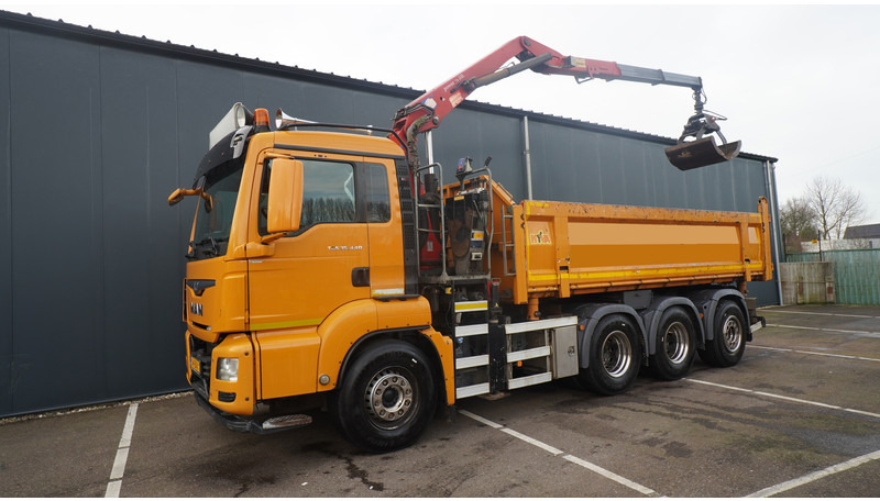 MAN TGS 35.440 8X4 2 SIDE TIPPER WITH HMF Z 1943 CRANE 415.000KM - Kraanwagen: afbeelding 3 MAN TGS 35.440 8X4 2 SIDE TIPPER WITH HMF Z 1943 CRANE 415.000KM - Kraanwagen: afbeelding 3