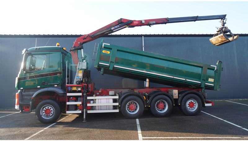 Mercedes-Benz AROCS 3542 8X4 2 SIDE TIPPER WITH HMF Z 1943 CRANE 407.000KM - Kraanwagen: afbeelding 1 Mercedes-Benz AROCS 3542 8X4 2 SIDE TIPPER WITH HMF Z 1943 CRANE 407.000KM - Kraanwagen: afbeelding 1