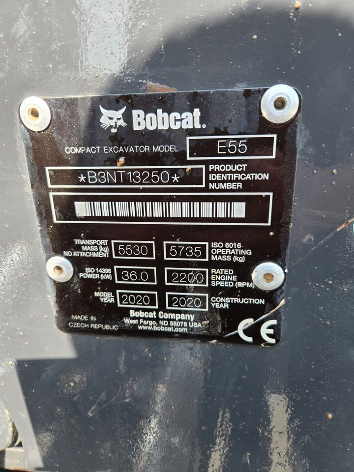 Bobcat E55 - Minigraafmachine: afbeelding 2 Bobcat E55 - Minigraafmachine: afbeelding 2