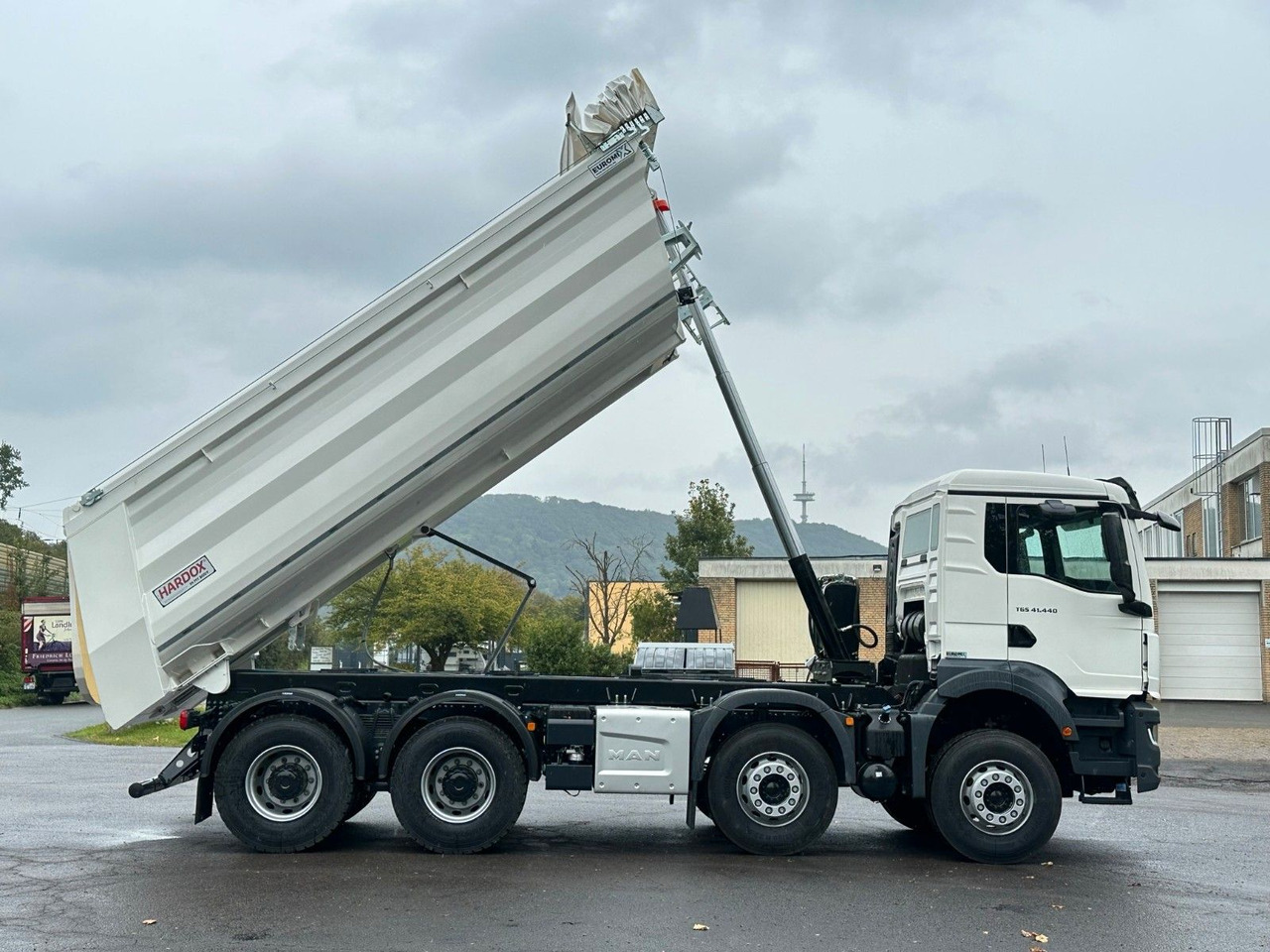 Kipper vrachtwagen MAN TGS 41.440 BB 8X4 Euromix Mulden Kipper HARDOX: afbeelding 12