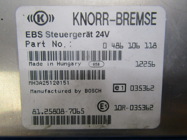 MAN TGS EBS ECU P/NO 81.25808.7065 - ECU voor Vrachtwagen: afbeelding 2 MAN TGS EBS ECU P/NO 81.25808.7065 - ECU voor Vrachtwagen: afbeelding 2
