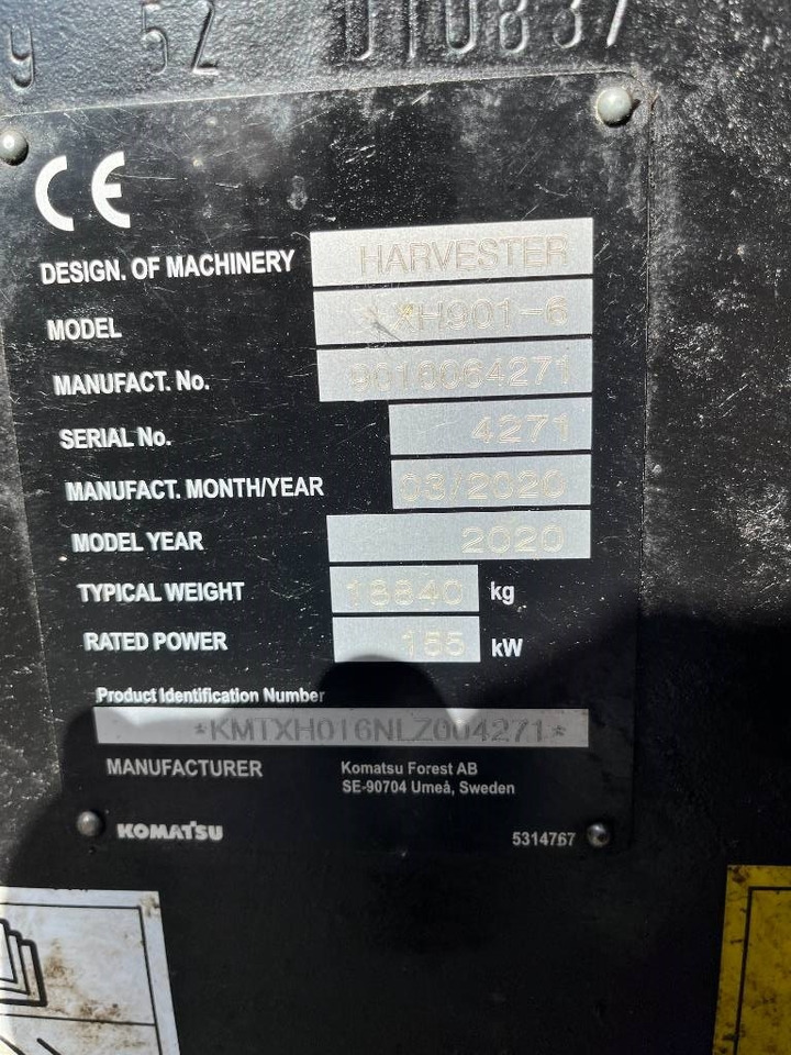 Harvester Komatsu 901: afbeelding 16 Harvester Komatsu 901: afbeelding 16