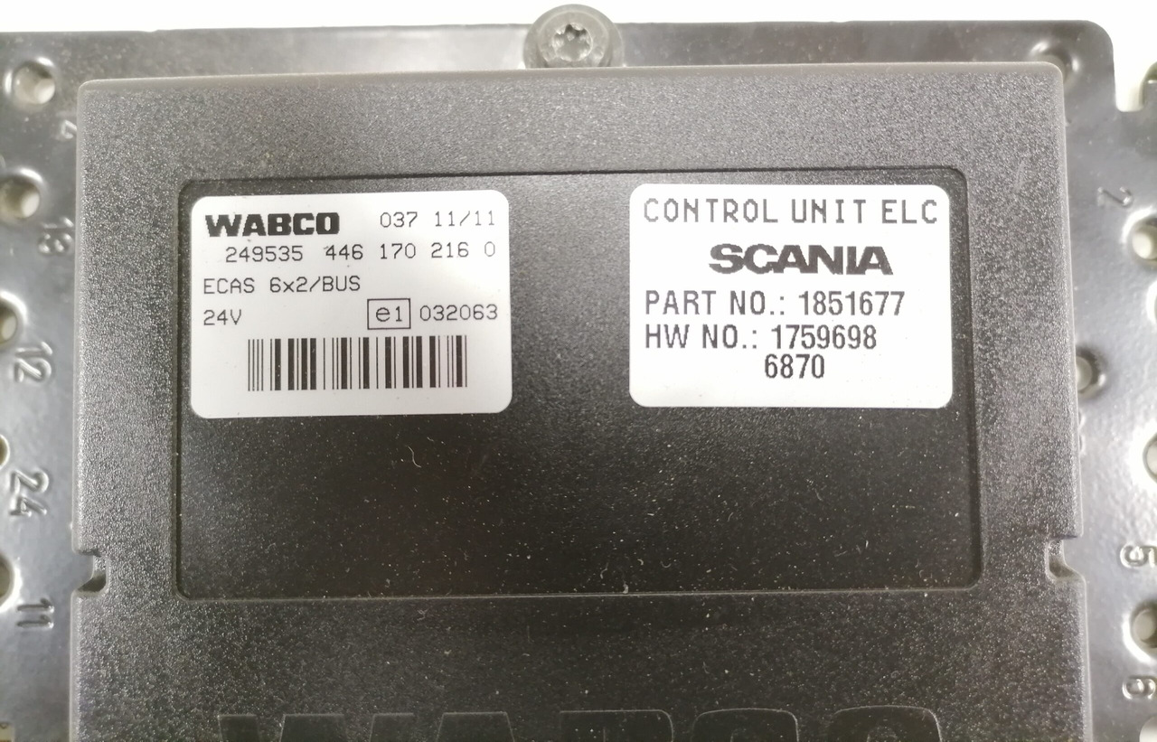Scania Ecu, ECAS 1851677 - ECU voor Vrachtwagen: afbeelding 3 Scania Ecu, ECAS 1851677 - ECU voor Vrachtwagen: afbeelding 3