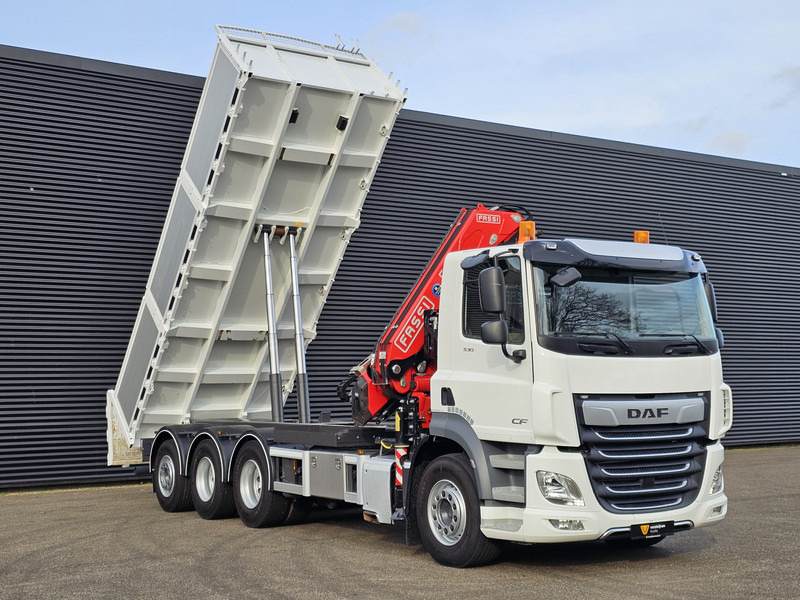 Haakarmsysteem vrachtwagen, Kraanwagen DAF CF 530 8x4-4 / FASSI 27.5 t/m CRANE + TIPPER: afbeelding 10