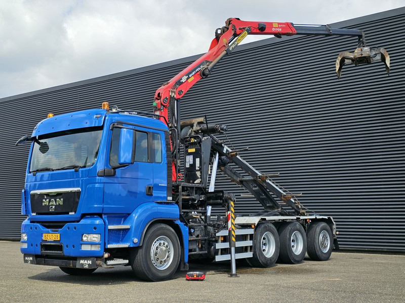 MAN TGS 35.400 / 8x4-4 / CONTAINER SYSTEM / PALFINGER Z CRANE - Kabelsysteem truck, Kraanwagen: afbeelding 1 MAN TGS 35.400 / 8x4-4 / CONTAINER SYSTEM / PALFINGER Z CRANE - Kabelsysteem truck, Kraanwagen: afbeelding 1