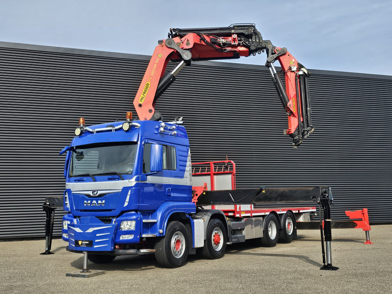 MAN TGS 35.500 8x4-6 / PALFINGER 92 t/m CRANE +JIB - Vrachtwagen met open laadbak: afbeelding 4 MAN TGS 35.500 8x4-6 / PALFINGER 92 t/m CRANE +JIB - Vrachtwagen met open laadbak: afbeelding 4
