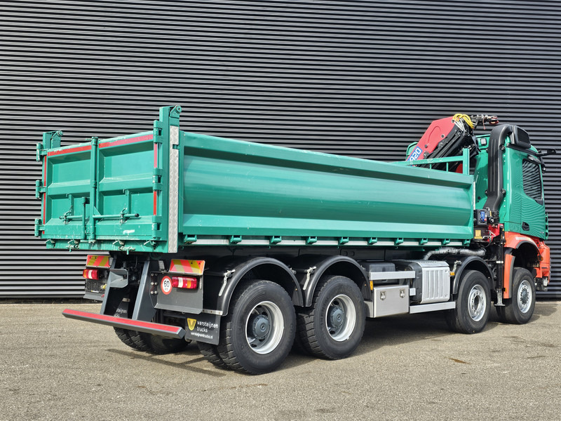Mercedes-Benz AROCS 4145 / 8X6 / TIPPER + HMF CRANE - Kipper vrachtwagen, Kraanwagen: afbeelding 3 Mercedes-Benz AROCS 4145 / 8X6 / TIPPER + HMF CRANE - Kipper vrachtwagen, Kraanwagen: afbeelding 3