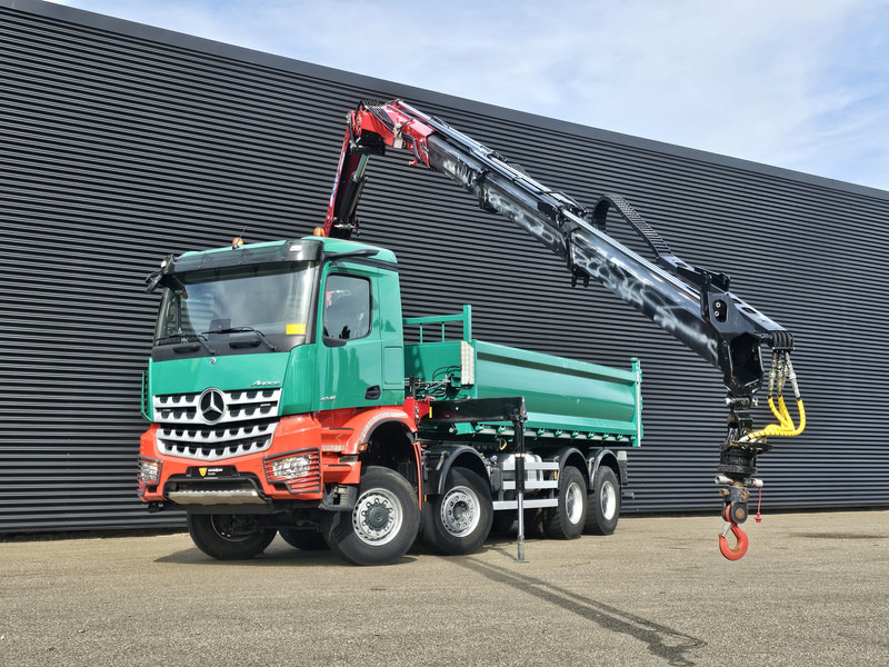 Mercedes-Benz AROCS 4145 / 8X6 / TIPPER + HMF CRANE - Kipper vrachtwagen, Kraanwagen: afbeelding 2 Mercedes-Benz AROCS 4145 / 8X6 / TIPPER + HMF CRANE - Kipper vrachtwagen, Kraanwagen: afbeelding 2