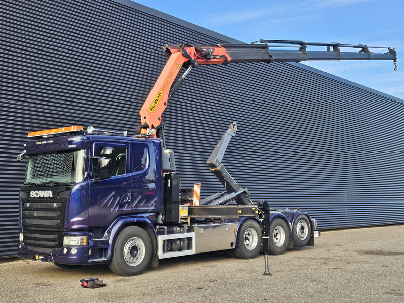 Scania G490 8x4*4 / PALFINGER CRANE + HOOKLIFT - Haakarmsysteem vrachtwagen, Kraanwagen: afbeelding 1 Scania G490 8x4*4 / PALFINGER CRANE + HOOKLIFT - Haakarmsysteem vrachtwagen, Kraanwagen: afbeelding 1