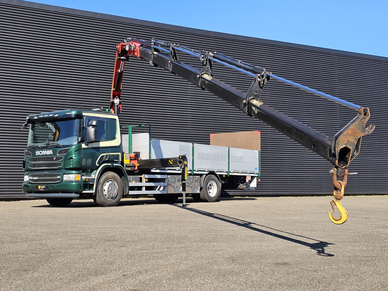 Scania P320 4x2 / PALFINGER PK14002 / CRANE/KRAN - Vrachtwagen met open laadbak, Kraanwagen: afbeelding 2 Scania P320 4x2 / PALFINGER PK14002 / CRANE/KRAN - Vrachtwagen met open laadbak, Kraanwagen: afbeelding 2
