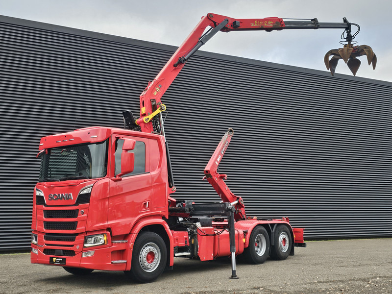 Scania R520 V8 6x2/4 / EPSILON CRANE + HOOKLIFT - Haakarmsysteem vrachtwagen, Kraanwagen: afbeelding 1 Scania R520 V8 6x2/4 / EPSILON CRANE + HOOKLIFT - Haakarmsysteem vrachtwagen, Kraanwagen: afbeelding 1