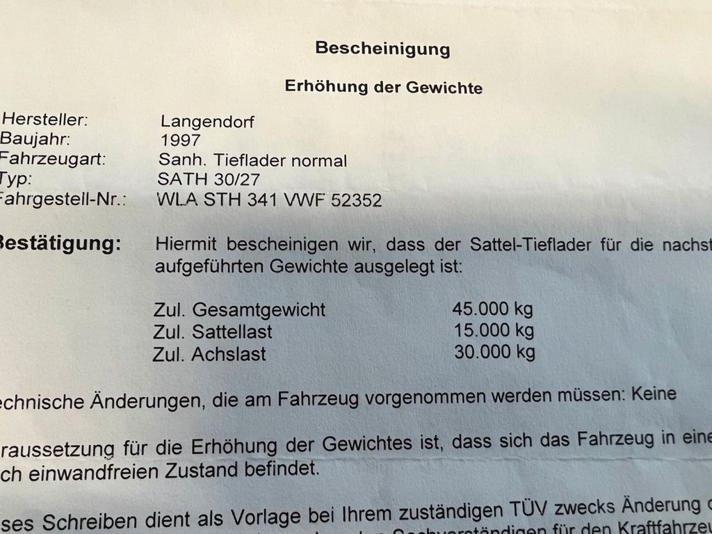 Langendorf Tiefbett mit Rampen Hydraulisch Langendorf Tiefbett mit Rampen Hydraulisch - Dieplader oplegger: afbeelding 3 Langendorf Tiefbett mit Rampen Hydraulisch Langendorf Tiefbett mit Rampen Hydraulisch - Dieplader oplegger: afbeelding 3