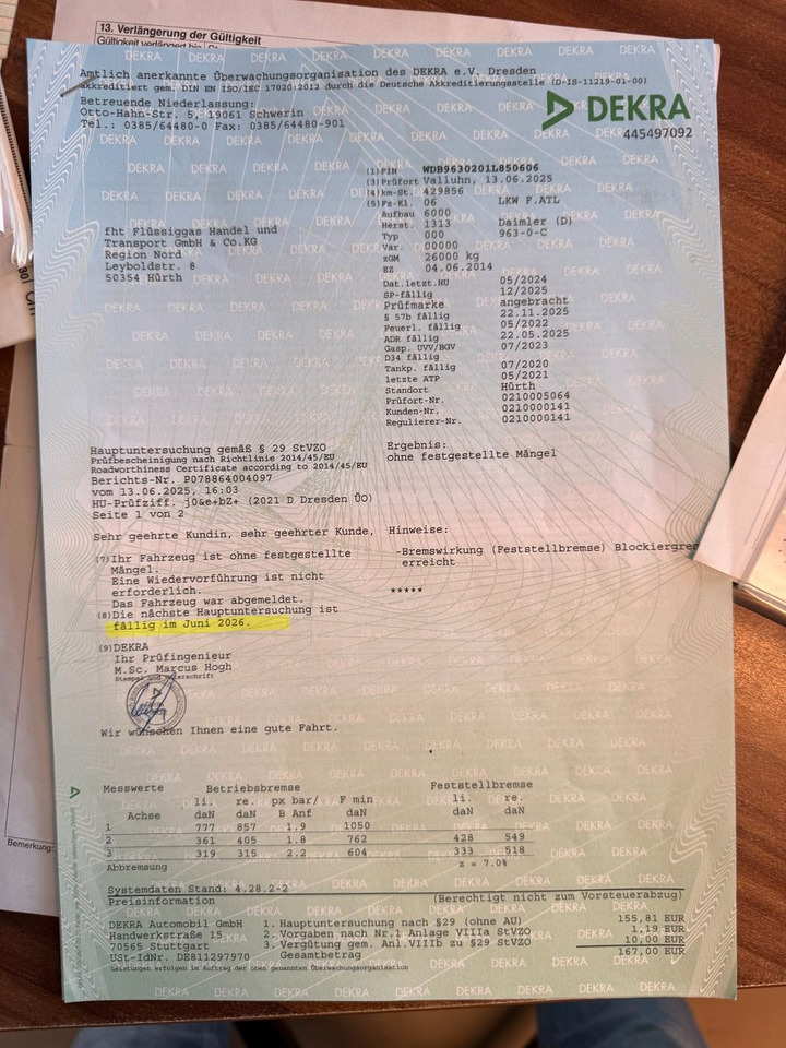 Mercedes-Benz 2536 ADR Valid & kipphydraulik für Gastank - Tankwagen: afbeelding 4 Mercedes-Benz 2536 ADR Valid & kipphydraulik für Gastank - Tankwagen: afbeelding 4