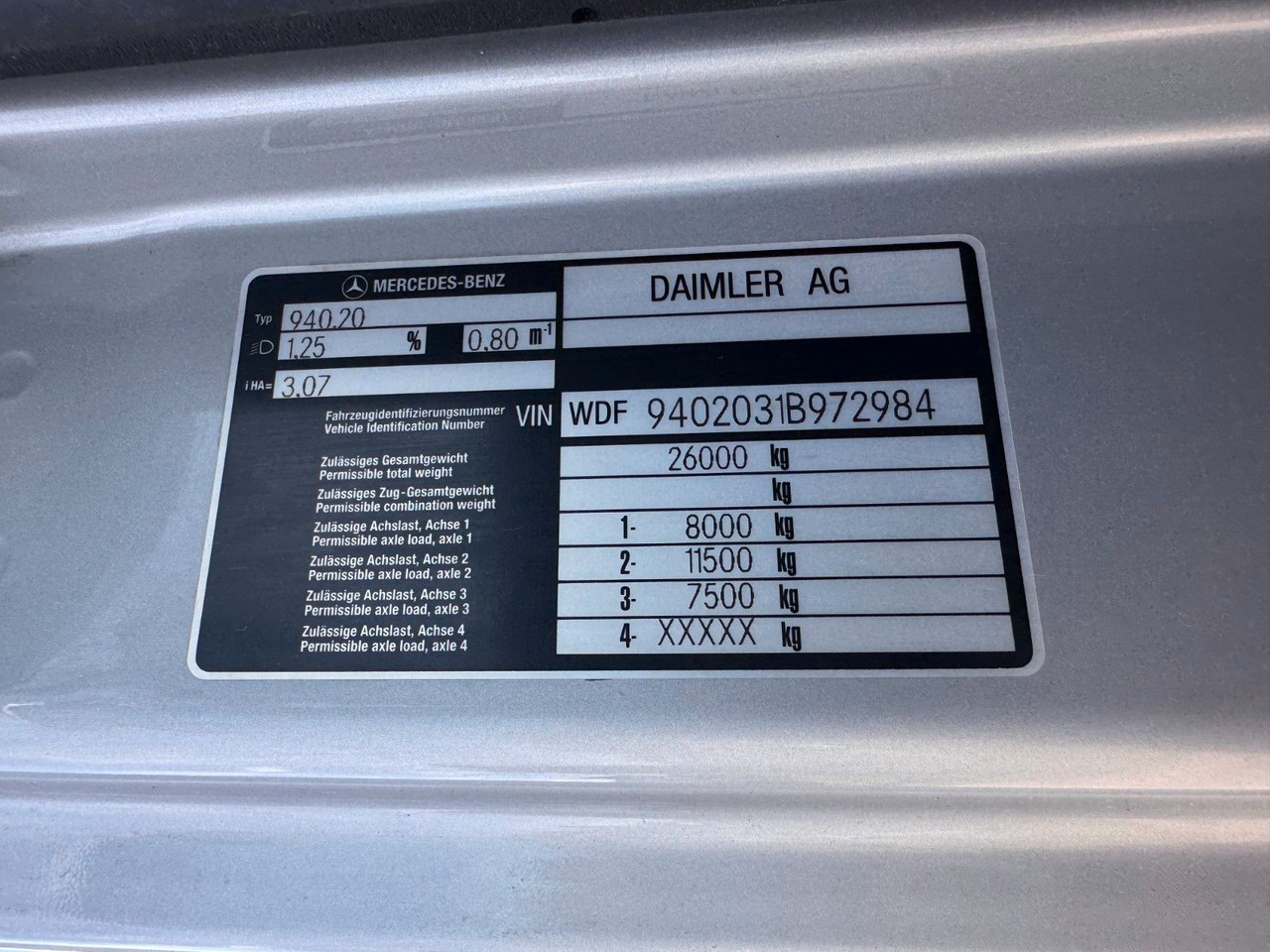 Mercedes-Benz 2540 6X2 Pritsche Palfinger PK 12002 mit Funk - Kraanwagen: afbeelding 3 Mercedes-Benz 2540 6X2 Pritsche Palfinger PK 12002 mit Funk - Kraanwagen: afbeelding 3