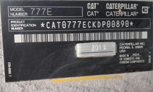 CAT 777E - Zelfrijdende kiepwagen: afbeelding 5 CAT 777E - Zelfrijdende kiepwagen: afbeelding 5