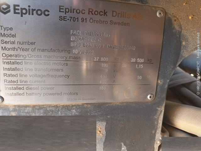 Epiroc Boomer E2C - Mijnbouw machine: afbeelding 5 Epiroc Boomer E2C - Mijnbouw machine: afbeelding 5