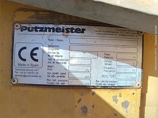 Putzmeister SPM500PC - Betonpomp: afbeelding 5 Putzmeister SPM500PC - Betonpomp: afbeelding 5