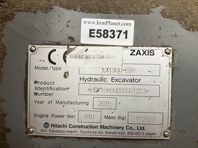 Hitachi EX1900-6BH - Rupsgraafmachine: afbeelding 5 Hitachi EX1900-6BH - Rupsgraafmachine: afbeelding 5