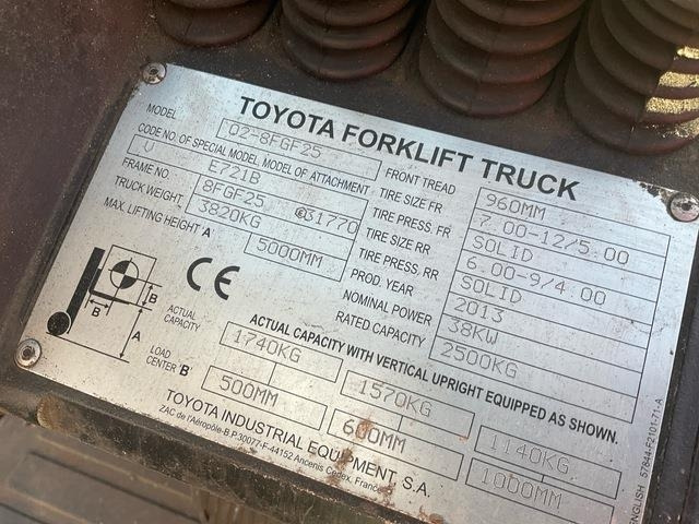 Toyota 02-8FGF25 - Heftruck: afbeelding 5 Toyota 02-8FGF25 - Heftruck: afbeelding 5