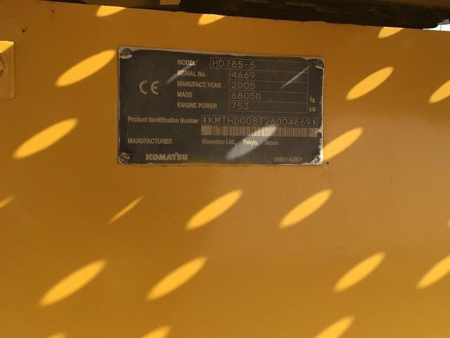 Komatsu HD785-5 - Zelfrijdende kiepwagen: afbeelding 5 Komatsu HD785-5 - Zelfrijdende kiepwagen: afbeelding 5