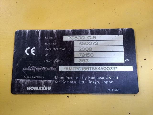 Komatsu PC800LC-8 - Rupsgraafmachine: afbeelding 5 Komatsu PC800LC-8 - Rupsgraafmachine: afbeelding 5