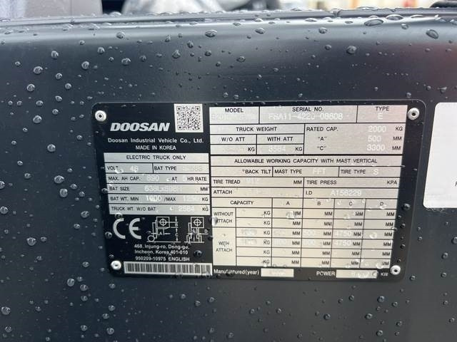 Doosan B20T-7 PLUS - Elektrische heftruck: afbeelding 5 Doosan B20T-7 PLUS - Elektrische heftruck: afbeelding 5