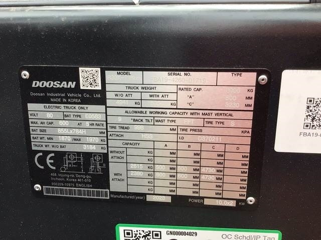 Doosan B30X-7 PLUS - Elektrische heftruck: afbeelding 5 Doosan B30X-7 PLUS - Elektrische heftruck: afbeelding 5