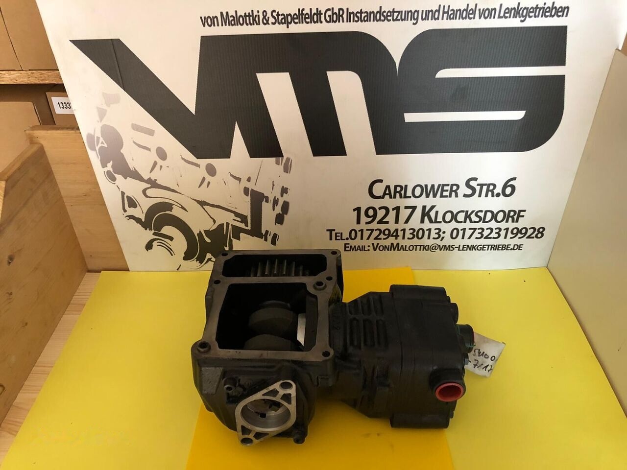 Knorr-Bremse 1 Zylinder 51541007121 MAN D-2066, D-2676 - Compressor voor Vrachtwagen: afbeelding 1 Knorr-Bremse 1 Zylinder 51541007121 MAN D-2066, D-2676 - Compressor voor Vrachtwagen: afbeelding 1
