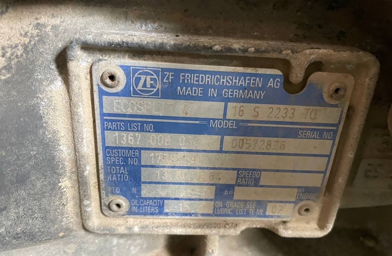 ZF 16 S 2233 TO Ecosplit 4 - Versnellingsbak voor Vrachtwagen: afbeelding 2 ZF 16 S 2233 TO Ecosplit 4 - Versnellingsbak voor Vrachtwagen: afbeelding 2